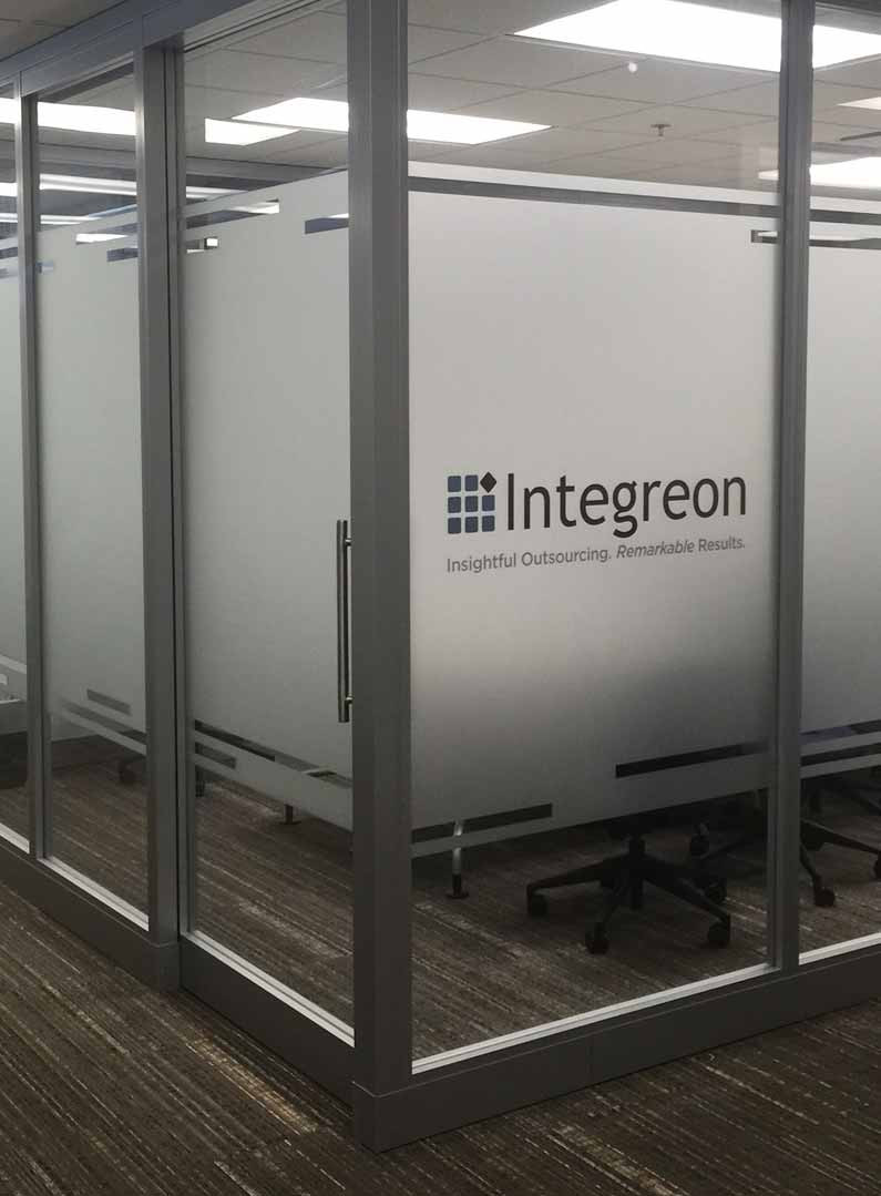 frosted sticker for glass branding